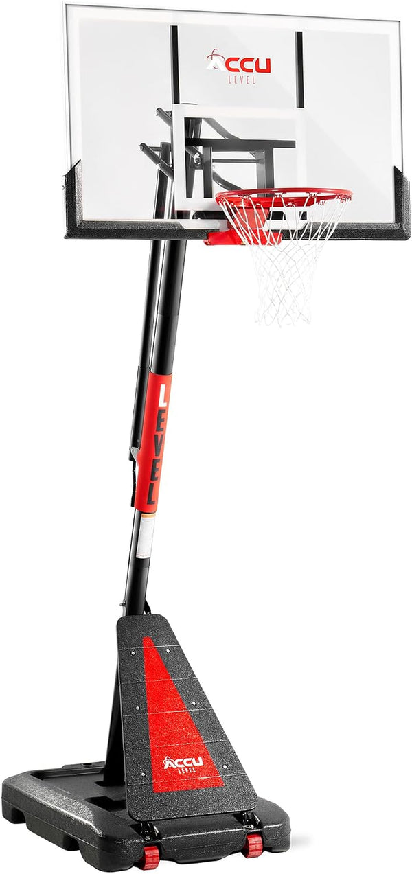 Portable Basketball Hoop 7.5-10Ft Adjustable 44”-54" Backboard
