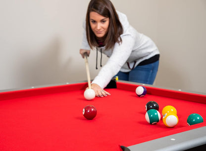 Maverick 7 Foot Pool Table with Table Tennis Top – with Accessories for Both Games – Space-Saving Ping Pong and Pool Table Combo for Families – Matte Black Finish