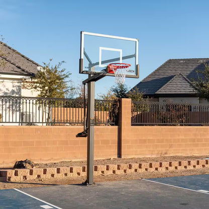 60 In. Tempered Glass Mammoth Bolt down Basketball Hoop
