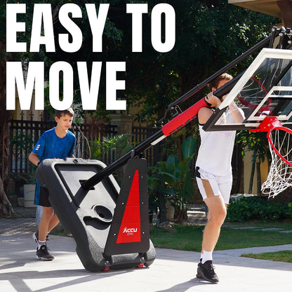 Portable Basketball Hoop 7.5-10Ft Adjustable 44”-54" Backboard